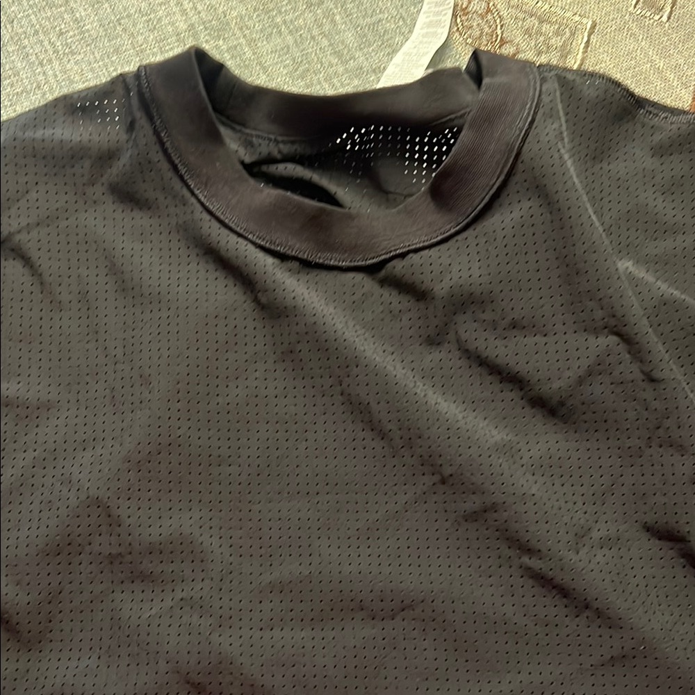 ALO Yoga Black Perforated Top
